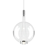 Sky-Fall Round Pendant Light Large Clear By Lodes