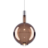 Sky-Fall Round Pendant Light Large Glossy Bronze By Lodes