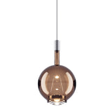 Sky-Fall Round Pendant Light Medium Glossy Bronze By Lodes