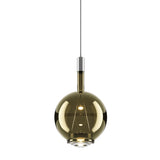 Sky-Fall Round Pendant Light Medium Golden Sage By Lodes
