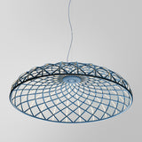 Skynest Suspension Light Blue Tomaline By Flos - Side View