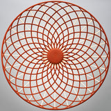 Skynest Suspension Light Brick Red By Flos - Down View