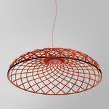 Skynest Suspension Light Brick Red By Flos - Side View