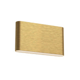 Slate Outdoor Wall Sconce — Large, Brushed Gold
