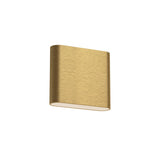 Slate Outdoor Wall Sconce — Small, Brushed Gold