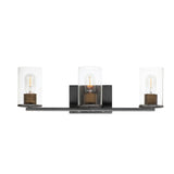 Sleek Bath Vanity Light Antique Brass / Black by Maxim Lighting