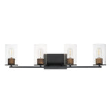 Sleek Bath Vanity Light Antique Brass / Black by Maxim Lighting