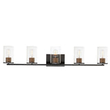Sleek Bath Vanity Light Antique Brass / Black by Maxim Lighting