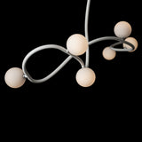 Slide XL 6 Light Suspension Oil White By Hubbardton Forge Side View