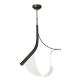 Sling Linear Suspension, shown in Dark Smoke, by Hubbardton Forge