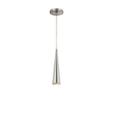 Sliver Pendant 12 Inch Polished Nickel by Eurofase