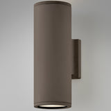 Small Up Down Outdoor Wall Light Architectural Bronze By Hinkley Lifestyle View