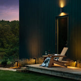 Small Up Down Outdoor Wall Light Black By Hinkley Lifestyle View