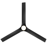 Smooth Fan Soft Brass Matte Black By Modern Forms - Down View