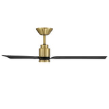 Smooth Fan Soft Brass Matte Black By Modern Forms - Side View