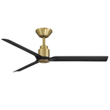 Smooth Fan Soft Brass Matte Black By Modern Forms