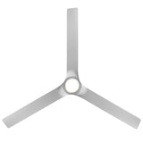 Smooth Flush Fan Brushed Nickel By Modern Forms - Down View1