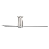 Smooth Flush Fan Brushed Nickel By Modern Forms - Side View1