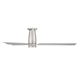 Smooth Flush Fan Brushed Nickel By Modern Forms - Side View