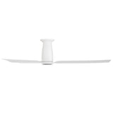 Smooth Flush Fan Matte White By Modern Forms - Side View1