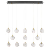 Snowflake Linear Suspension Light By Artcraft - Front View