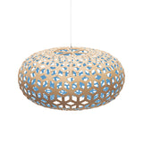 Snowflake Pendant Light 31 Inch Bamboo Blue By David Trubridge