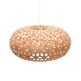 Snowflake Pendant Light 31 Inch Bamboo Orange By David Trubridge
