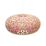 Snowflake Pendant Light 31 Inch Bamboo Pink By David Trubridge