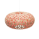 Snowflake Pendant Light 31 Inch Bamboo Red By David Trubridge