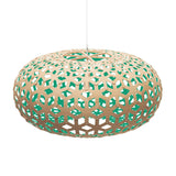 Snowflake Pendant Light 39 Inch Bamboo Aqua By David Trubridge