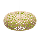 Snowflake Pendant Light 39 Inch Bamboo Lime By David Trubridge