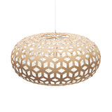 Snowflake Pendant Light 39 Inch Bamboo White By David Trubridge