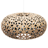 Snowflake Pendant Light 63 Inch Bamboo Black By David Trubridge