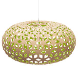 Snowflake Pendant Light 63 Inch Bamboo Lime By David Trubridge