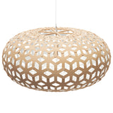 Snowflake Pendant Light 63 Inch Bamboo White By David Trubridge