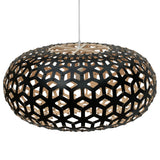 Snowflake Pendant Light 63 Inch Black Bamboo By David Trubridge
