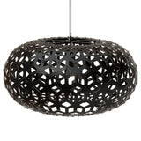 Snowflake Pendant Light 63 Inch Black Black By David Trubridge