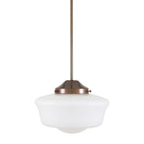 Sofia Schoolhouse Bar Pendant - Antique Brass