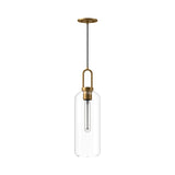 Soji Pendant — 6 Inch, Aged Gold/Clear Glass