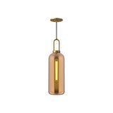 Soji Pendant — 6 Inch, Aged Gold/Copper Glass
