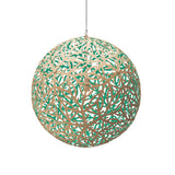 Sola Pendant Light 31 Inch Bamboo Aqua By David Trubridge