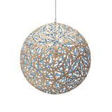 Sola Pendant Light 31 Inch Bamboo Blue By David Trubridge
