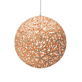 Sola Pendant Light 31 Inch Bamboo Orange By David Trubridge