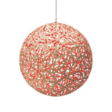 Sola Pendant Light 31 Inch Bamboo Red By David Trubridge