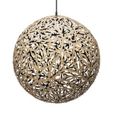 Sola Pendant Light 39 Inch Bamboo Black By David Trubridge