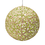 Sola Pendant Light 39 Inch Bamboo Lime By David Trubridge
