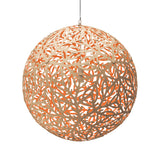 Sola Pendant Light 39 Inch Bamboo Orange By David Trubridge