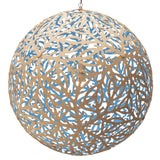 Sola Pendant Light 53 Inch Bamboo Blue By David Trubridge