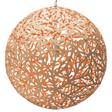 Sola Pendant Light 53 Inch Bamboo Orange By David Trubridge