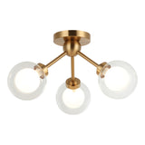 Solaris Ceiling Mount Aged Gold Brass